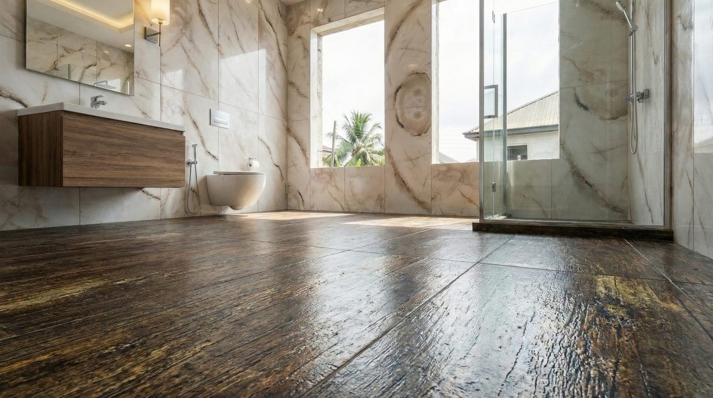 Tropical bathroom