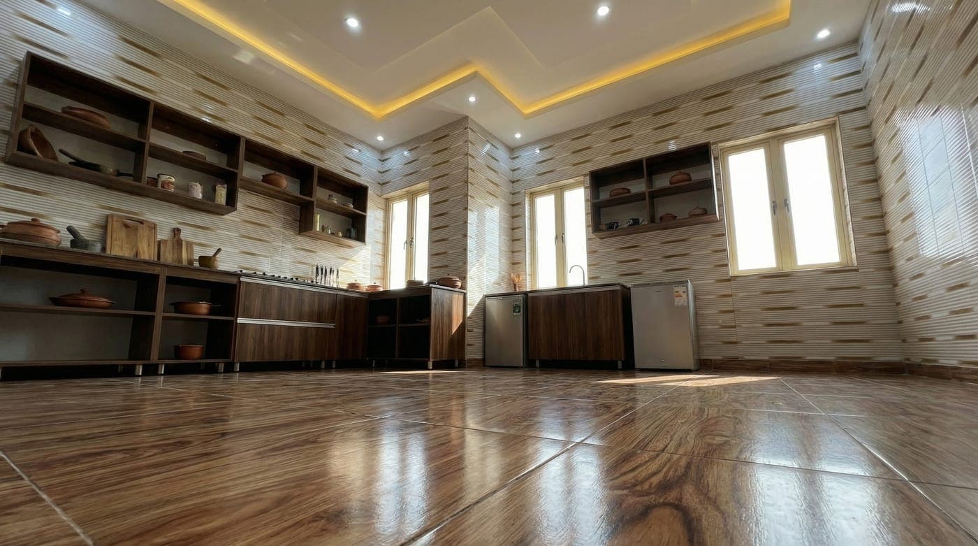 Textured kitchen