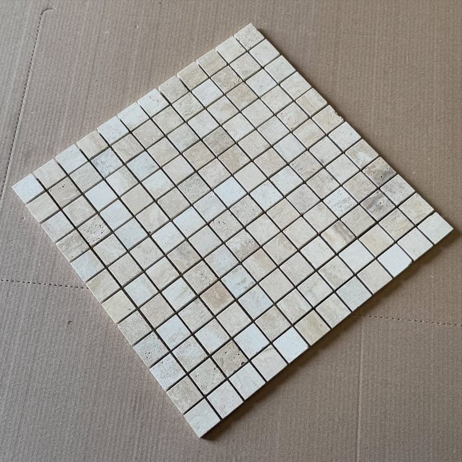 Ivory Travertine Mosaic